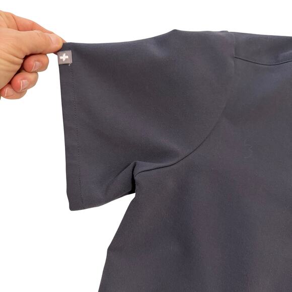 Figs Catarina scrub top PO #5854 Gray sz XXS nurse professional workwear medical - Picture 6 of 9